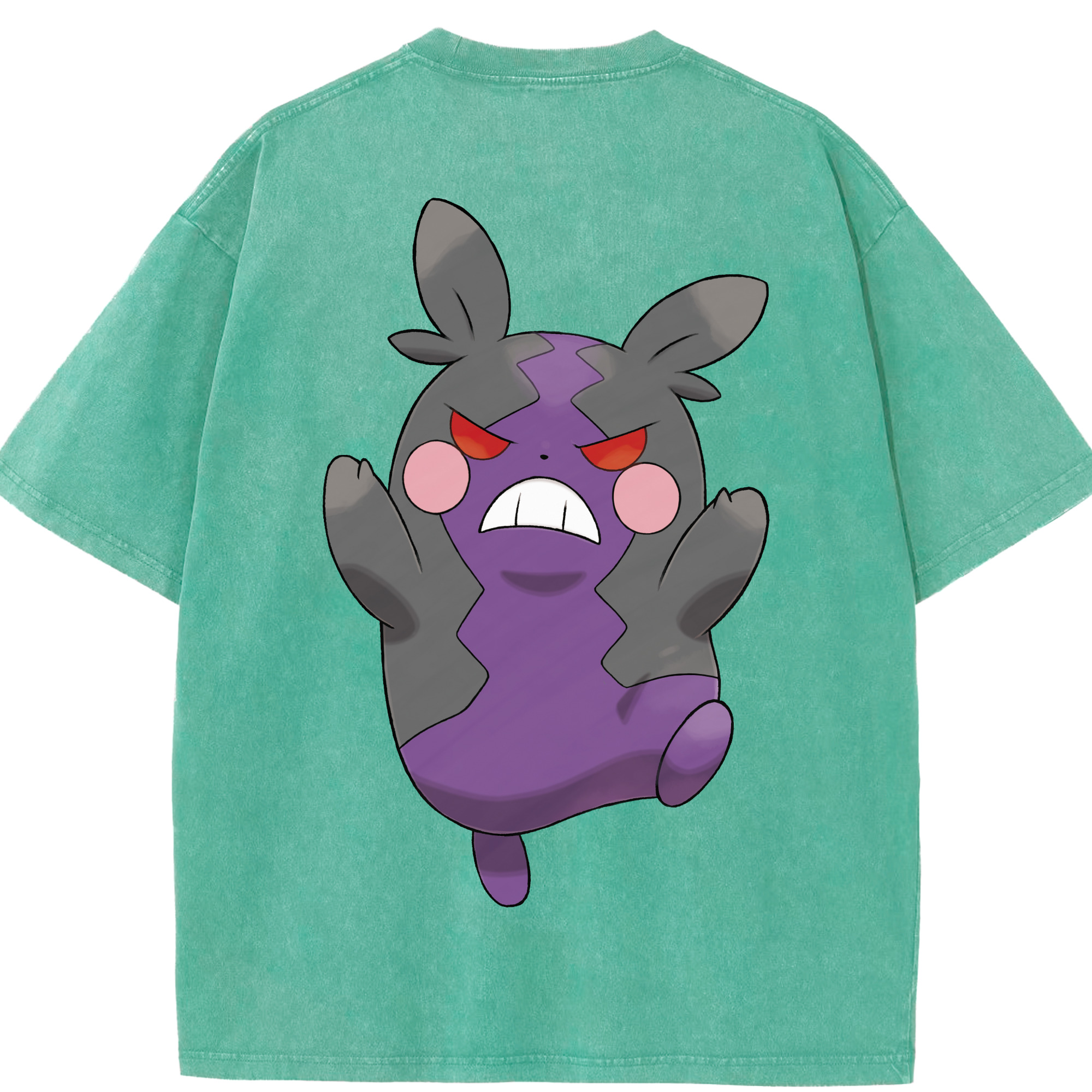 （画像用） ポケットモンスター Pokémon 綿100% ヴィンテージ風 半袖Tシャツ（背面プリント）